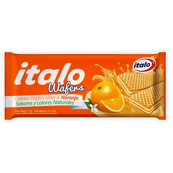 Galletas Wafers Paquetaco Naranja