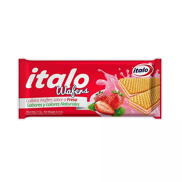 Galletas Wafers Paquetaco Fresa