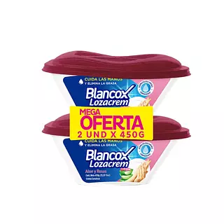 Loza Crem Aloe Y Rosas Duo Pack De 450g