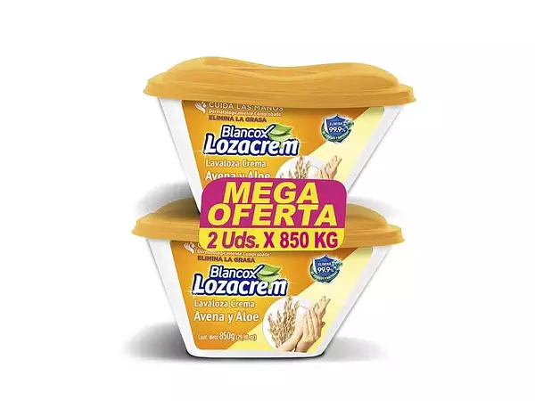 Loza Crem Avena De 850g X2 Unidades