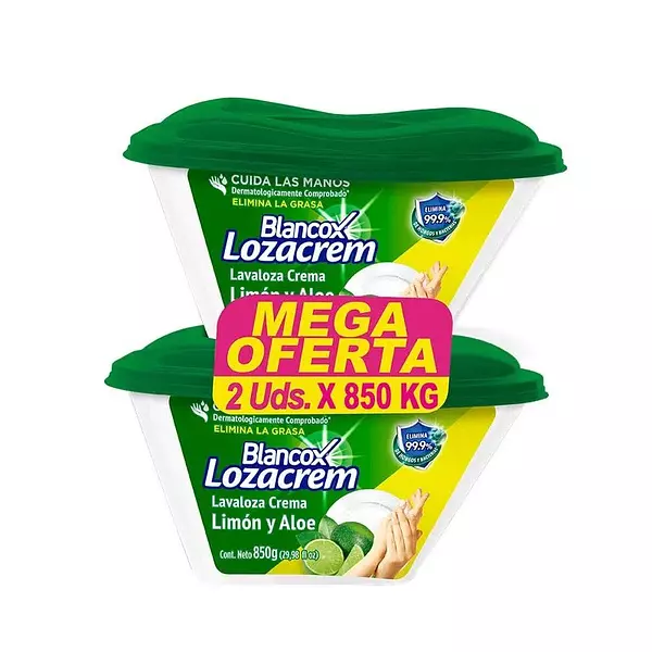 Loza Crem Limón De 450g X2 Unidades