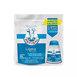 Sal Refisal Light Doy Pack X500g + Salero X120g