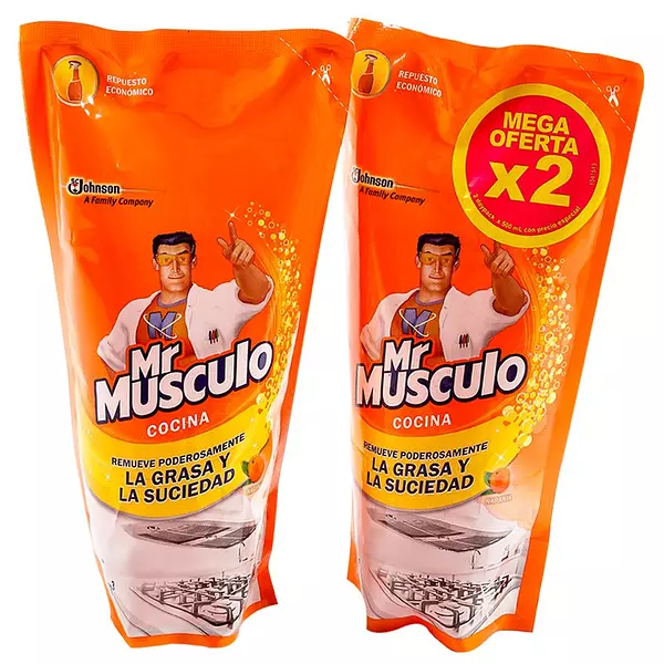 Mr Musculo Cocina Doypack De 500ml X2 Unidades