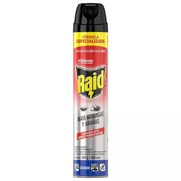 Raid Mata Hormigas Y Arañas X400ml