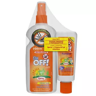 Repelente Stay Off Adultos Spray X120ml + Crema X60g