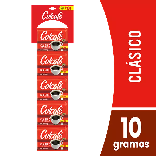 Cafe Colcafe Clasico Tira X10 Sobres De 10g