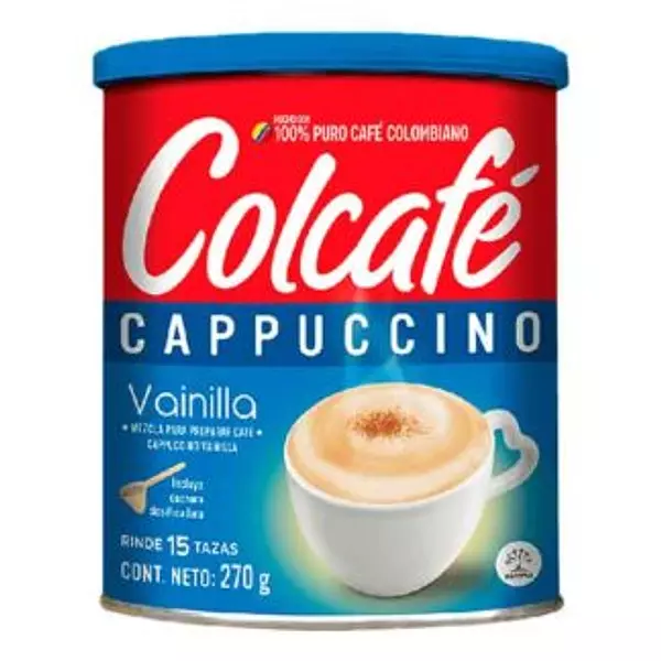 Cappuccino Colcafe Vainilla Lata De 270g