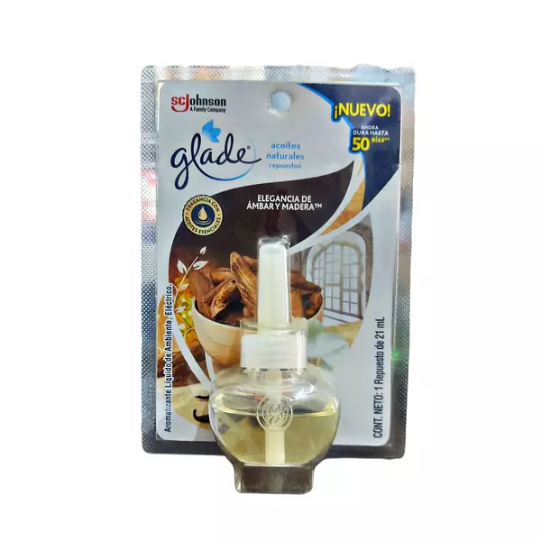 Glade Aceite De Repuesto X1 Ámbar Y Madera De 21ml