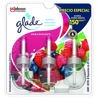 Glade Aceite De Repuesto X3 Mora Radiante