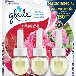 Glade Aceite De Repuesto X3 Floral-Frutos
