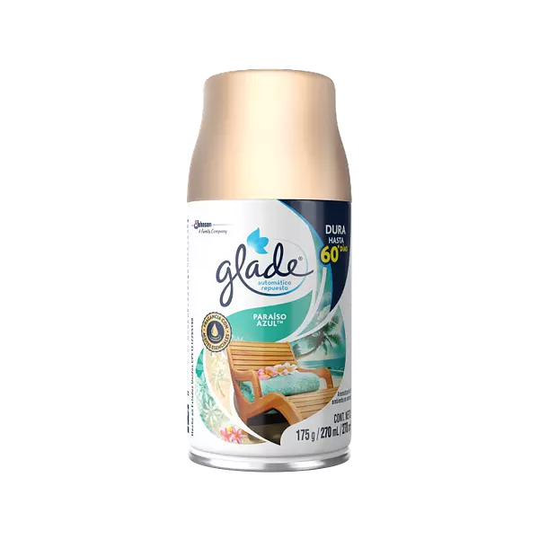 Glade Repuesto Paraiso Azul X175g