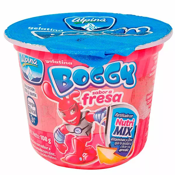 Gelatina Boggy Fresa De 108g