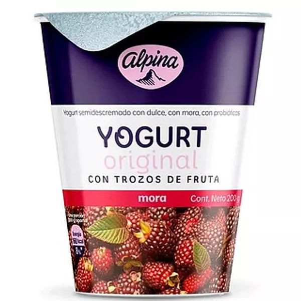 Yogurt Alpina Original Mora Vaso De 150ml