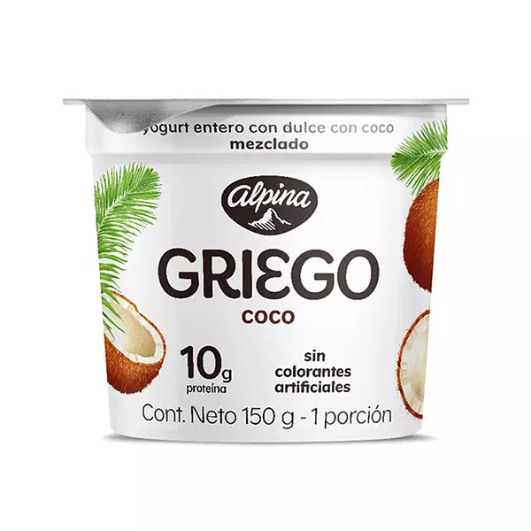 Yogurt Griego Coco Alpina De 150g