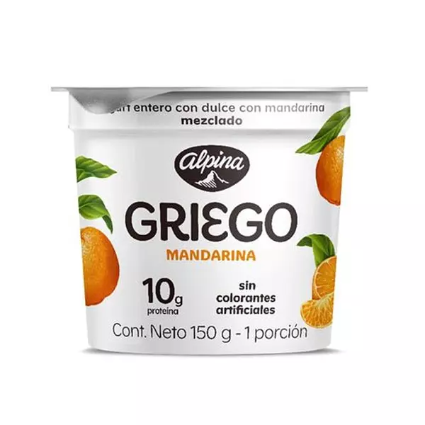 Yogurt Griego Mandarina Alpina De 150g