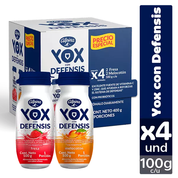 Yox Con Defensis Caja Surtida De 4 Unidades