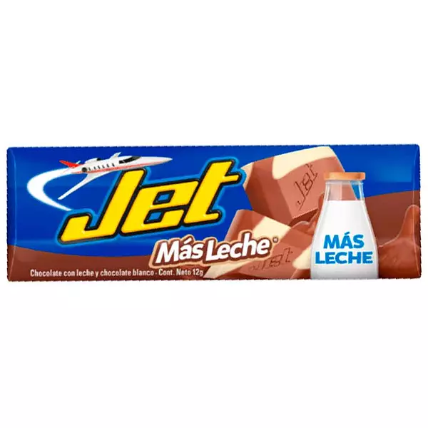 Chocolatina Jet Leche Y Calcio De 12g