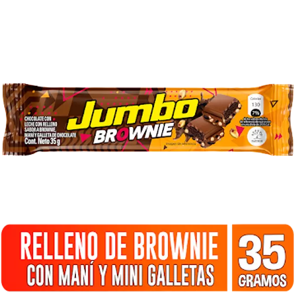 Chocolatina Jumbo Brownie De 35g