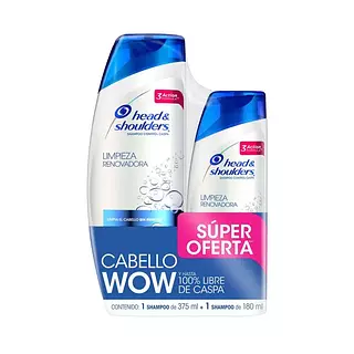Shampoo Hys X 375ml + 180ml Limpieza Renovadora