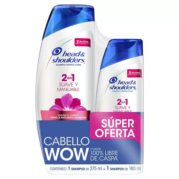 Shampoo Hys X 375ml + 180ml Suave Y Manejable