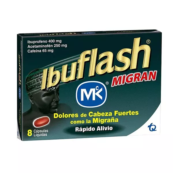 Ibuflash Migran Caja De 8 Capsulas Liquidas