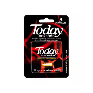 Preservativo Today X 3 Espermicida