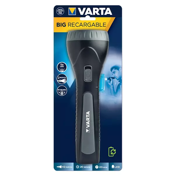 Linterna Varta 11 Led Big Recargable