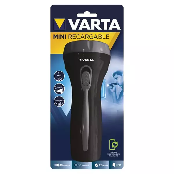 Linterna Varta 5 Led Recargable Mini