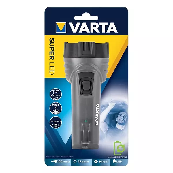 Linterna Varta Superled Mini Recargable