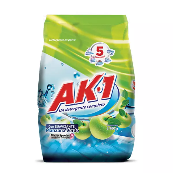 Ak-1 Jabon En Polvo Manzana Bolsa De 3900g