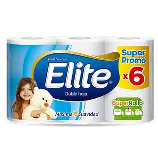 Papel Higiénico Elite Max Resistente X 6 Unidades